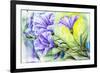 Wildflowers. Watercolor Painting-Valenty-Framed Art Print