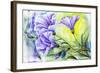 Wildflowers. Watercolor Painting-Valenty-Framed Art Print