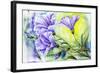 Wildflowers. Watercolor Painting-Valenty-Framed Art Print