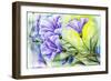 Wildflowers. Watercolor Painting-Valenty-Framed Premium Giclee Print