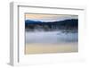 Wildfowl in Flight over Snake River Surrounded by a Cold Dawn Mist in Autumn (Fall)-Eleanor Scriven-Framed Photographic Print