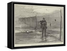 Wildfowl-Netting in Lincolnshire, a Sketch Near Boston-Charles Whymper-Framed Stretched Canvas