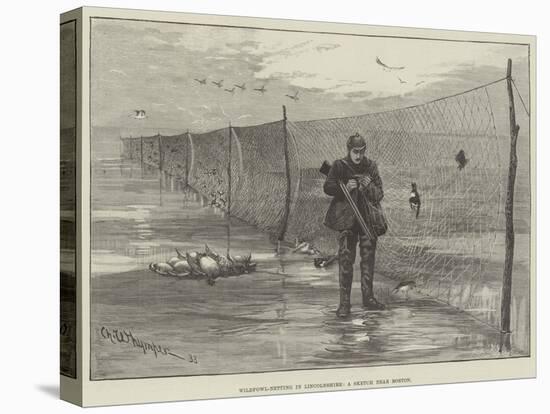 Wildfowl-Netting in Lincolnshire, a Sketch Near Boston-Charles Whymper-Stretched Canvas