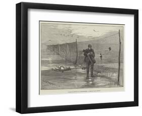 Wildfowl-Netting in Lincolnshire, a Sketch Near Boston-Charles Whymper-Framed Giclee Print