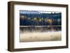 Wildfowl on Snake River Surrounded by a Cold Dawn Mist in Autumn (Fall)-Eleanor Scriven-Framed Photographic Print