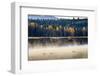 Wildfowl on Snake River Surrounded by a Cold Dawn Mist in Autumn (Fall)-Eleanor Scriven-Framed Photographic Print