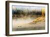 Wildfowl on Snake River Surrounded by a Cold Dawn Mist-Eleanor-Framed Photographic Print