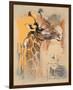 Wildlife Giraffe-Joadoor-Framed Premium Giclee Print