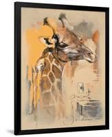 Wildlife Giraffe-Joadoor-Framed Premium Giclee Print