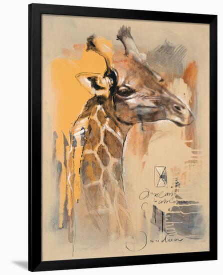 Wildlife Giraffe-Joadoor-Framed Premium Giclee Print