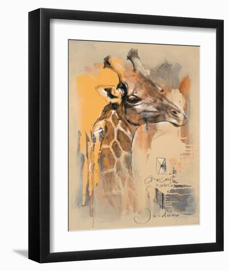 Wildlife Giraffe-Joadoor-Framed Art Print