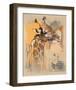 Wildlife Giraffe-Joadoor-Framed Art Print