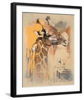 Wildlife Giraffe-Joadoor-Framed Art Print