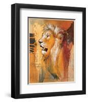 Wildlife Lion-Joadoor-Framed Art Print