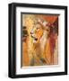 Wildlife Lion-Joadoor-Framed Art Print
