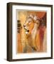 Wildlife Lion-Joadoor-Framed Art Print