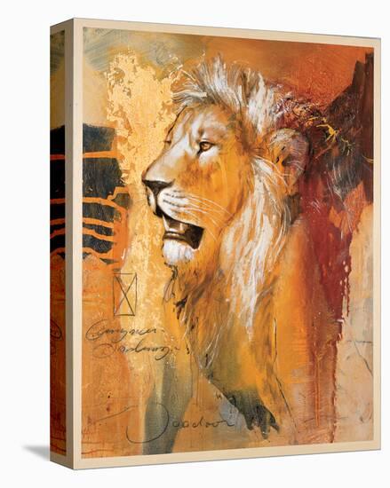 Wildlife Lion-Joadoor-Stretched Canvas