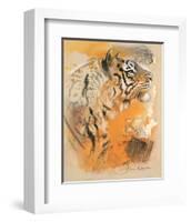 Wildlife Tiger-Joadoor-Framed Art Print