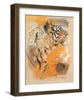Wildlife Tiger-Joadoor-Framed Art Print