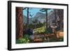 Wildlife Utopia-Lantern Press-Framed Art Print