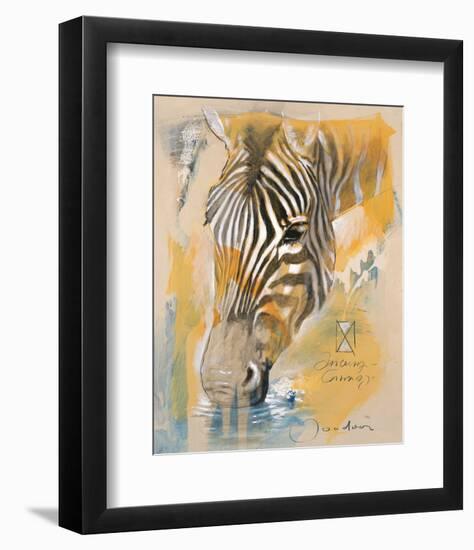 Wildlife Zebra-Joadoor-Framed Art Print