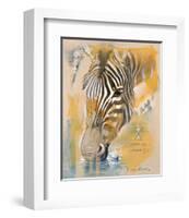 Wildlife Zebra-Joadoor-Framed Art Print