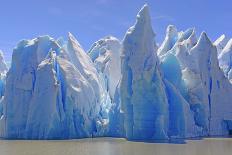 Ice Castles on a Sunny Day at the Grey Glacier in Torres Del Paine National Park in Patagonian, Chi-wildnerdpix-Photographic Print