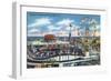 Wildwood-by-the-Sea, New Jersey - View of Playland Amusement Park-Lantern Press-Framed Art Print