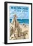 Wildwood, New Jersey - Sandcastle-Lantern Press-Framed Art Print