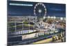 Wildwood, New Jersey - View of Playland at Night-Lantern Press-Mounted Art Print