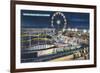 Wildwood, New Jersey - View of Playland at Night-Lantern Press-Framed Art Print