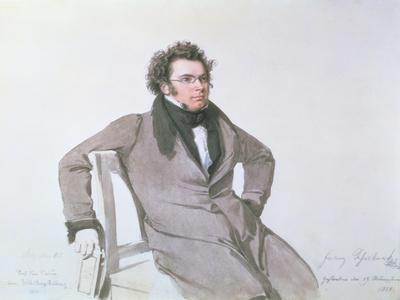 Franz Schubert (1797-1828), 1825 (W/C on Paper)