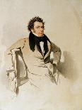 Franz Schubert (1797-1828), 1825 (W/C on Paper)-Wilhelm August Rieder-Framed Premium Giclee Print