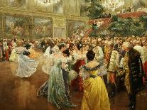 Emperor Franz Joseph, 1830-1916, at Ball in Vienna in 1900 to Salute Start of New Century-Wilhelm Gause-Giclee Print