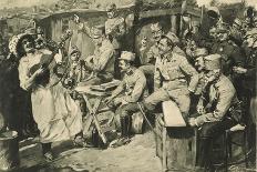 Viennese Humour in a Camp of Reservists in the Carpathian Mountains-Wilhelm Gause-Giclee Print