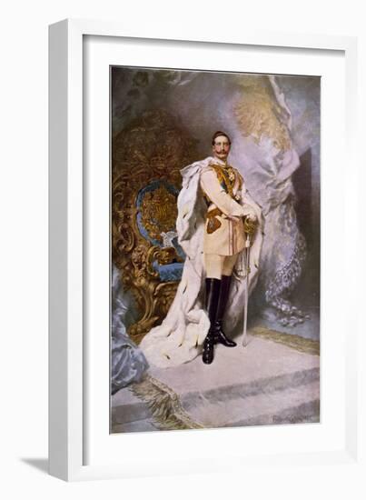 Wilhelm II, 1893-Ferdinand Keller-Framed Giclee Print