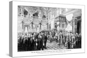 Wilhelm II and the Ministers at the Opening of the Reichstag (25 June 188), 1900-null-Stretched Canvas