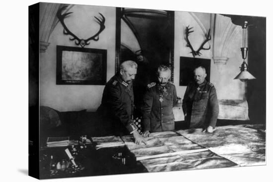 Wilhelm II, German Kaiser with His Generals-Science Source-Stretched Canvas