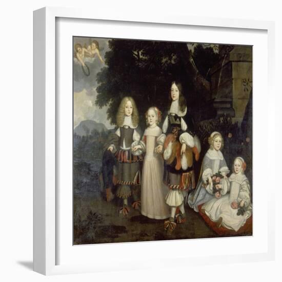 Wilhelm III Von Oranien Mit Vettern Und Nichten-Abraham Ragueneau-Framed Giclee Print