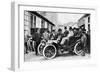 Wilhelm Maybach in a Mercedes, 1903-null-Framed Photographic Print