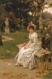 In the Garden-Wilhelm Menzler-Stretched Canvas