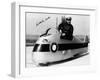 Wilhelm Noll on a 500cc Bmw Motorcycle, 1955-null-Framed Photographic Print