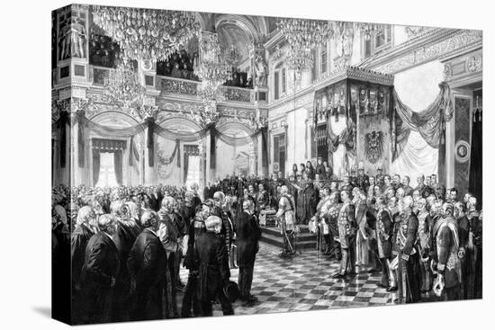 Wilhelm Opens Reichstag-null-Stretched Canvas