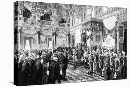 Wilhelm Opens Reichstag-null-Stretched Canvas