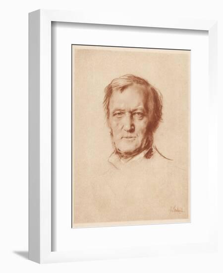 Wilhelm Richard Wagner German Composer-Franz Von Lembach-Framed Photographic Print