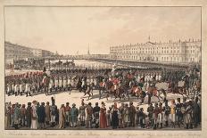 A Review of the Russian Infantry on the Palace Square in St Petersburg, 1809-1813-Wilhelm Ritter von Kobell-Giclee Print