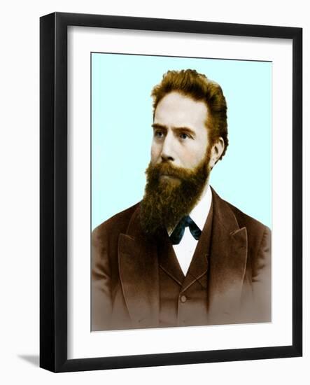 Wilhelm Roentgen, German Physicist-Science Source-Framed Giclee Print