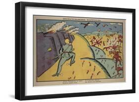 Wilhelm's Carousel, 1914-Kasimir Severinovich Malevich-Framed Giclee Print