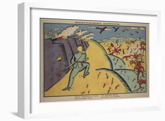 Wilhelm's Carousel, 1914-Kasimir Severinovich Malevich-Framed Giclee Print