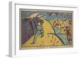 Wilhelm's Carousel, 1914-Kasimir Severinovich Malevich-Framed Giclee Print